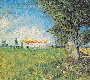 Vincent Van Gogh Farmhouse in a wheat field USA oil painting artist